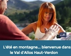 patch de presentation de la video sur la Val d'Allos lieu des stages de tennis pour adultes et enfants