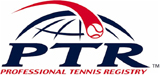 logo de la professional tennis registry france organisme de formation de coach de tennis